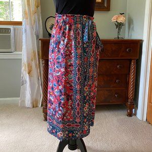 LOFT faux-wrap midi skirt size 6P